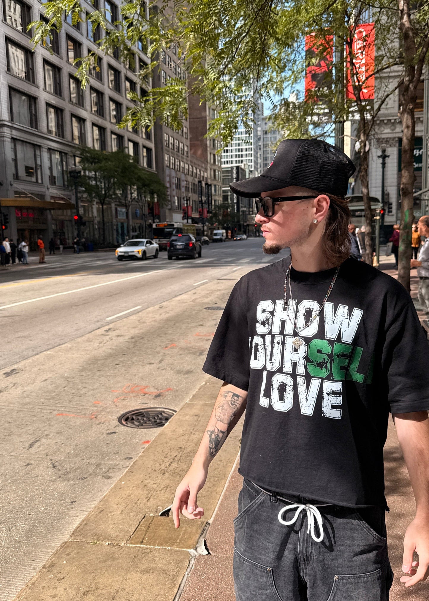 Show Yourself Love Black Tee