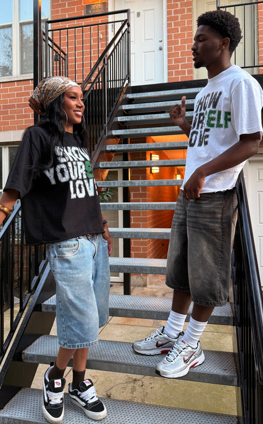White & Black Show Yourself Love Tees