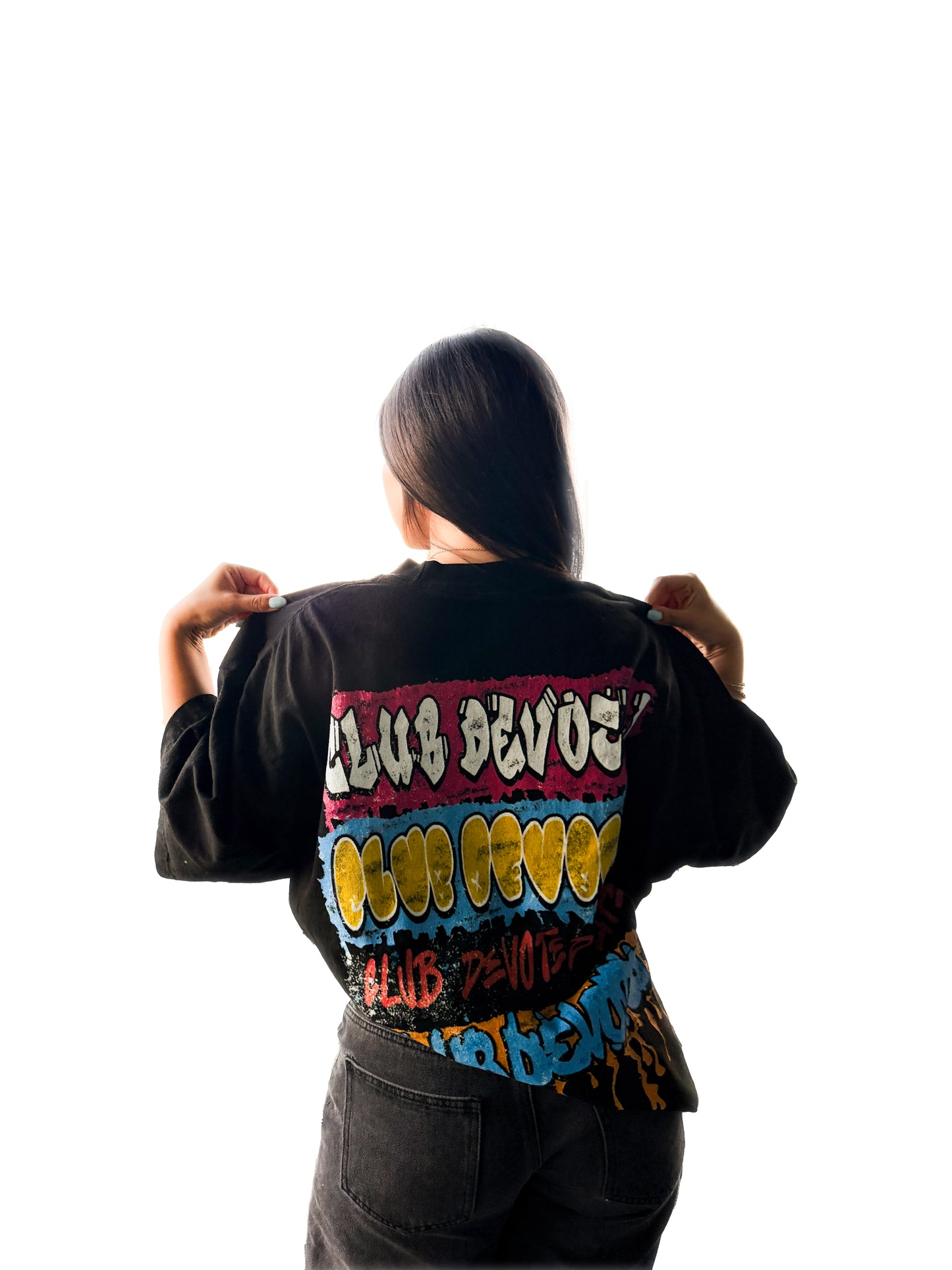 Club Devoted Graffiti Tee AVAILABLE 6/12
